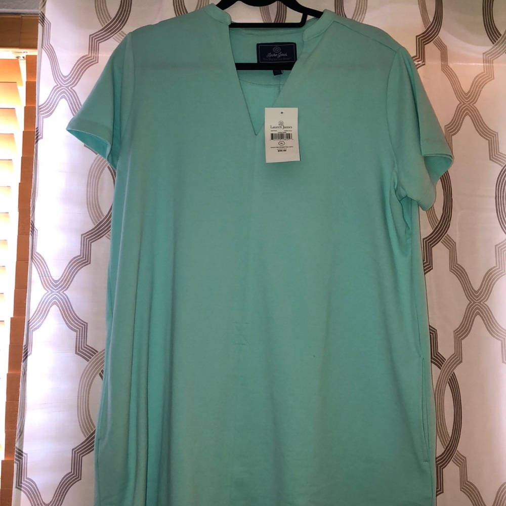 Lauren James XL NWT Teal Lainey Shift Dress